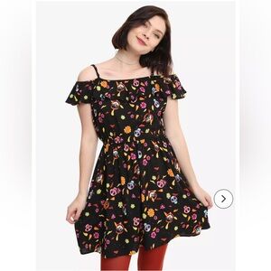 Hot Topic Coco Pixar Off the Shoulder Dress Size S